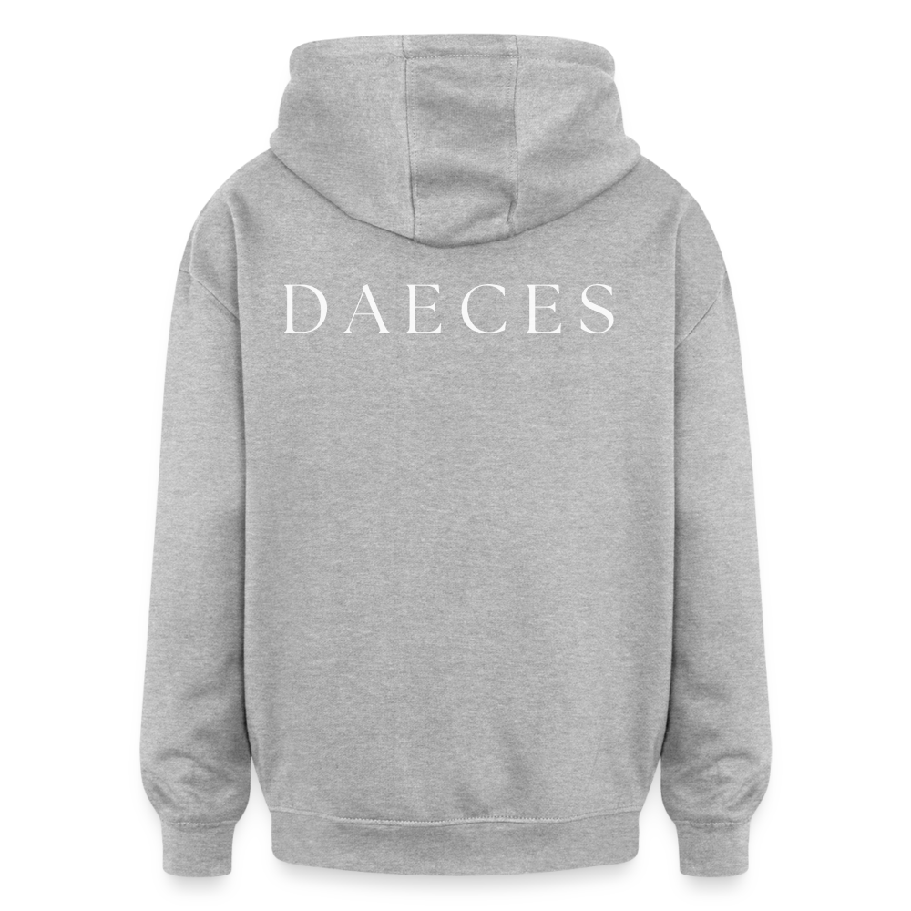 DAECES - Classic Oversized Unisex Hoodie - Grau meliert